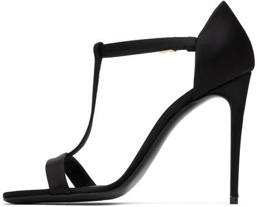 Tenisice i cipele Dolce & Gabbana Satin T-Bar Heeled Sandals Crna | CR1766 A7630, 2