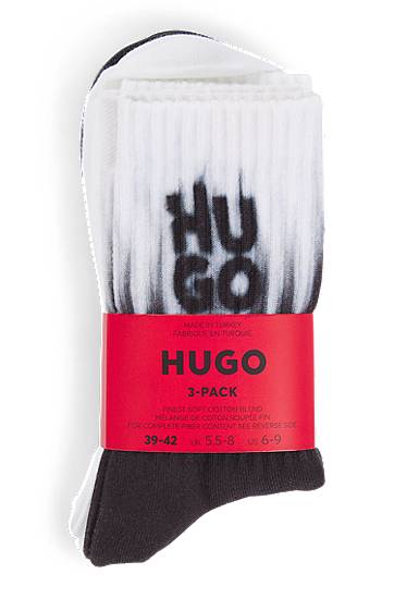Čarape BOSS HUGO Three-Pack Short Socks with Logo Crna | 50531488, 1