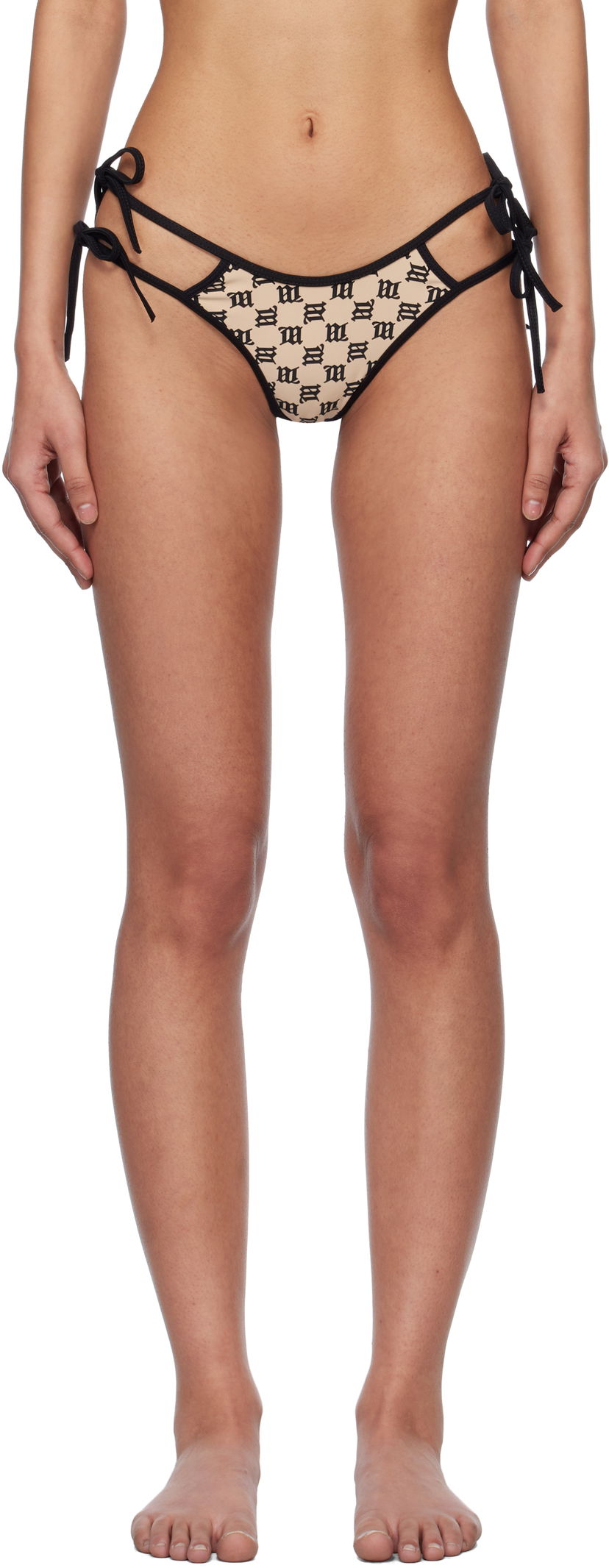 Gaćice MISBHV MISBHV Swim Coquette Bikini Bottom Bež | 250W608