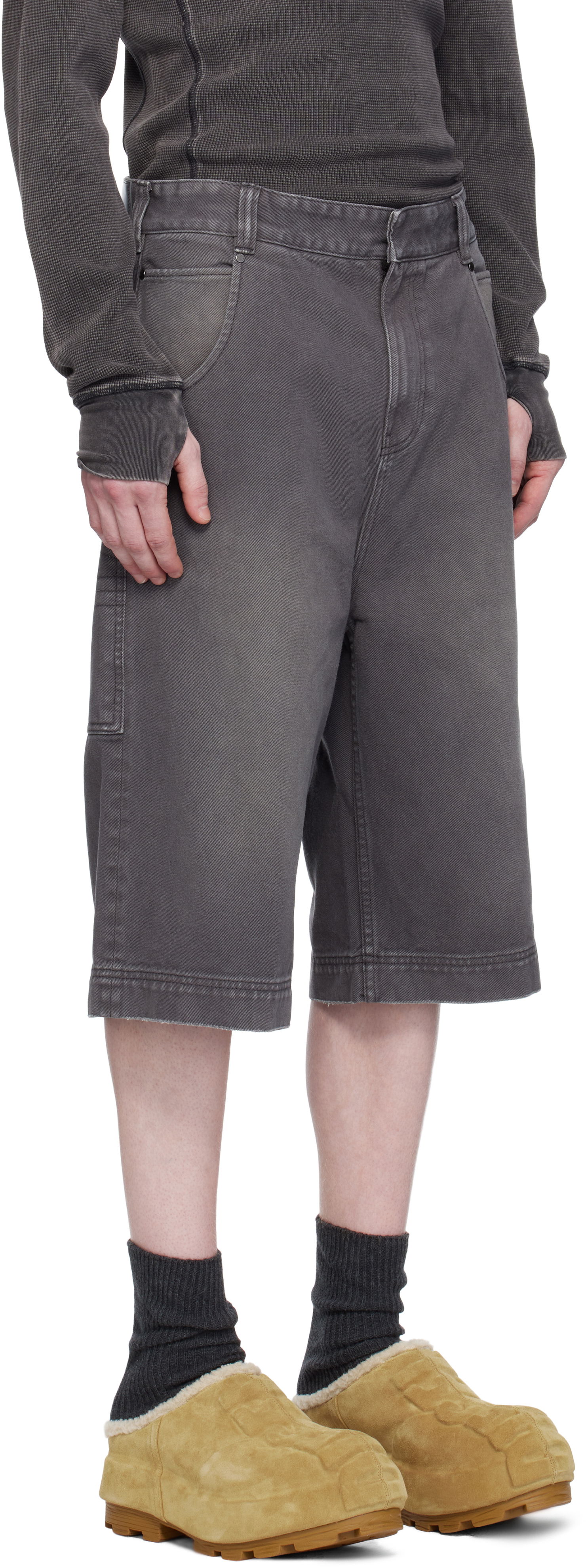 Kratke hlače Entire Studios Entire Studios D Denim Shorts Siva | ES2570SL, 1