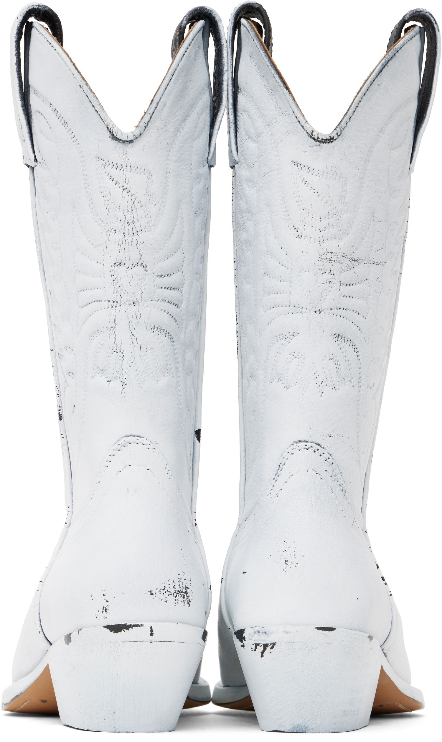 Odjeća Maison Margiela MM6 Maison Margiela Painted Cowboy Boots Bijela | S66WW0093 P8299, 1