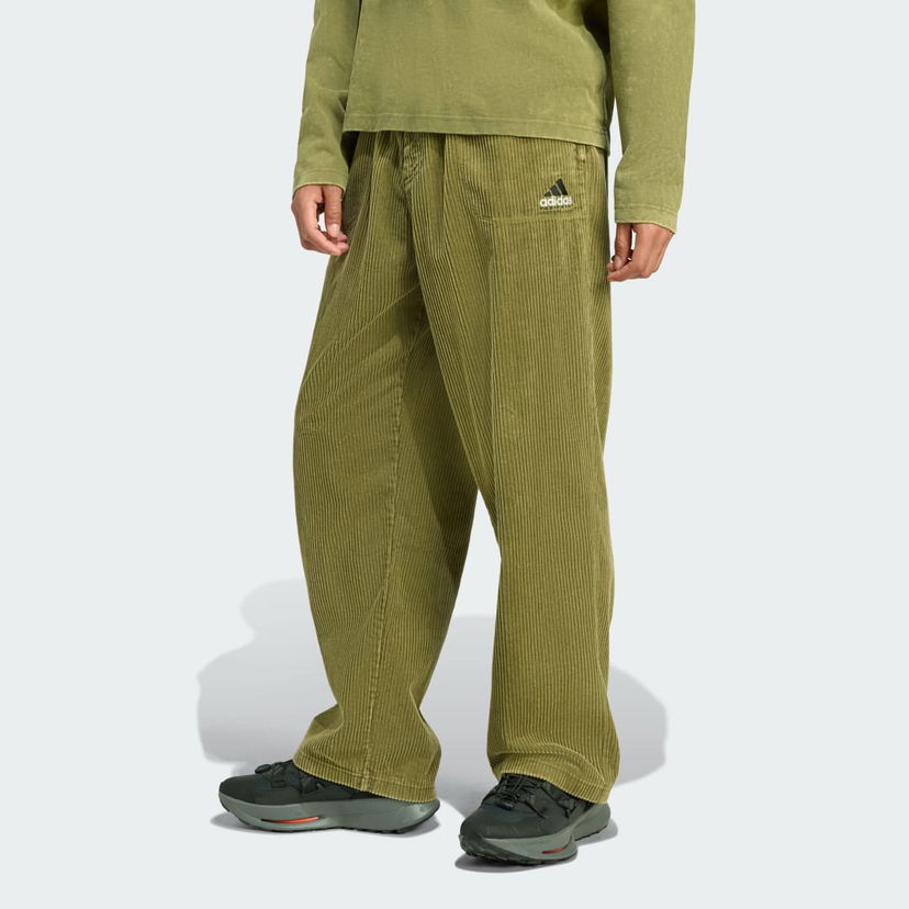 Hlače adidas Performance Equipment Corduroy Pants Zelena | JX1468