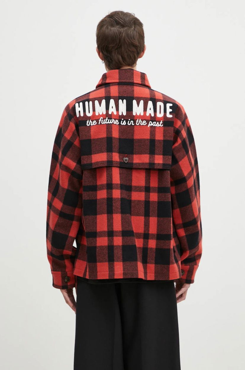 Košulja Human Made Oversize Wool Hunting Jacket Crvena | HM28JK031
