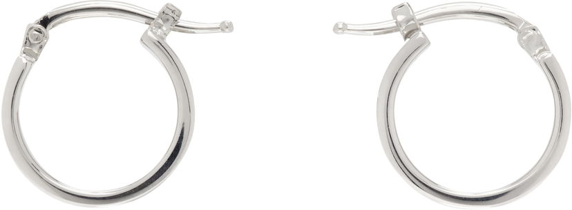 Naušnice Maison Margiela MM6 Maison Margiela Silver Hoop Earrings Metalik | SM7VG0102 SV0310