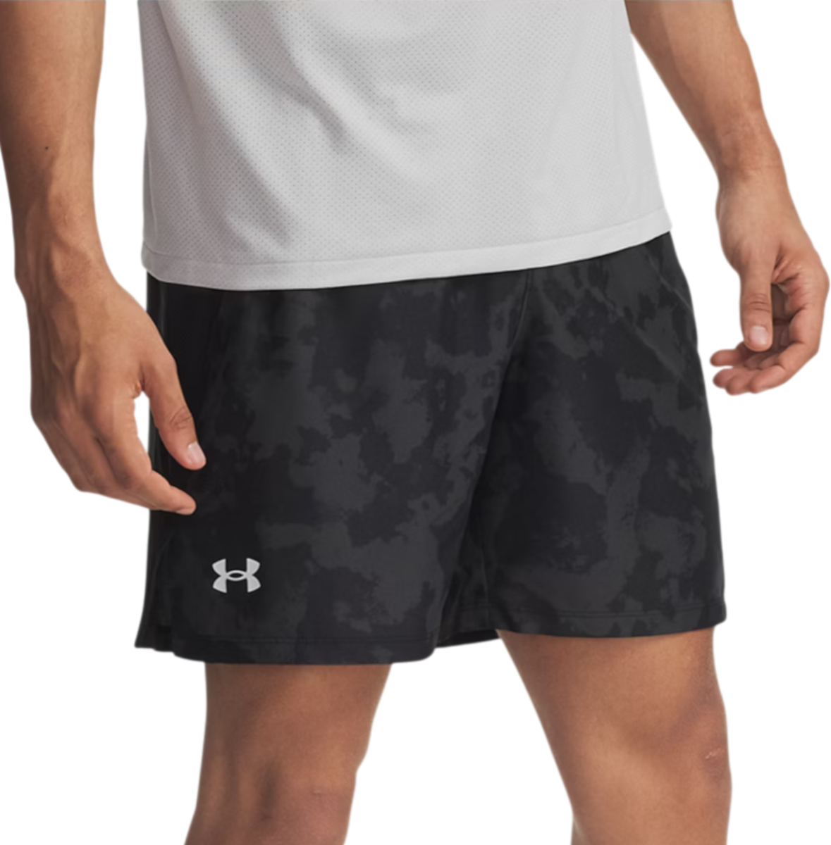 Kratke hlače Under Armour Under Armour UA Launch 7" Print Shorts Crna | 1382621-016, 0