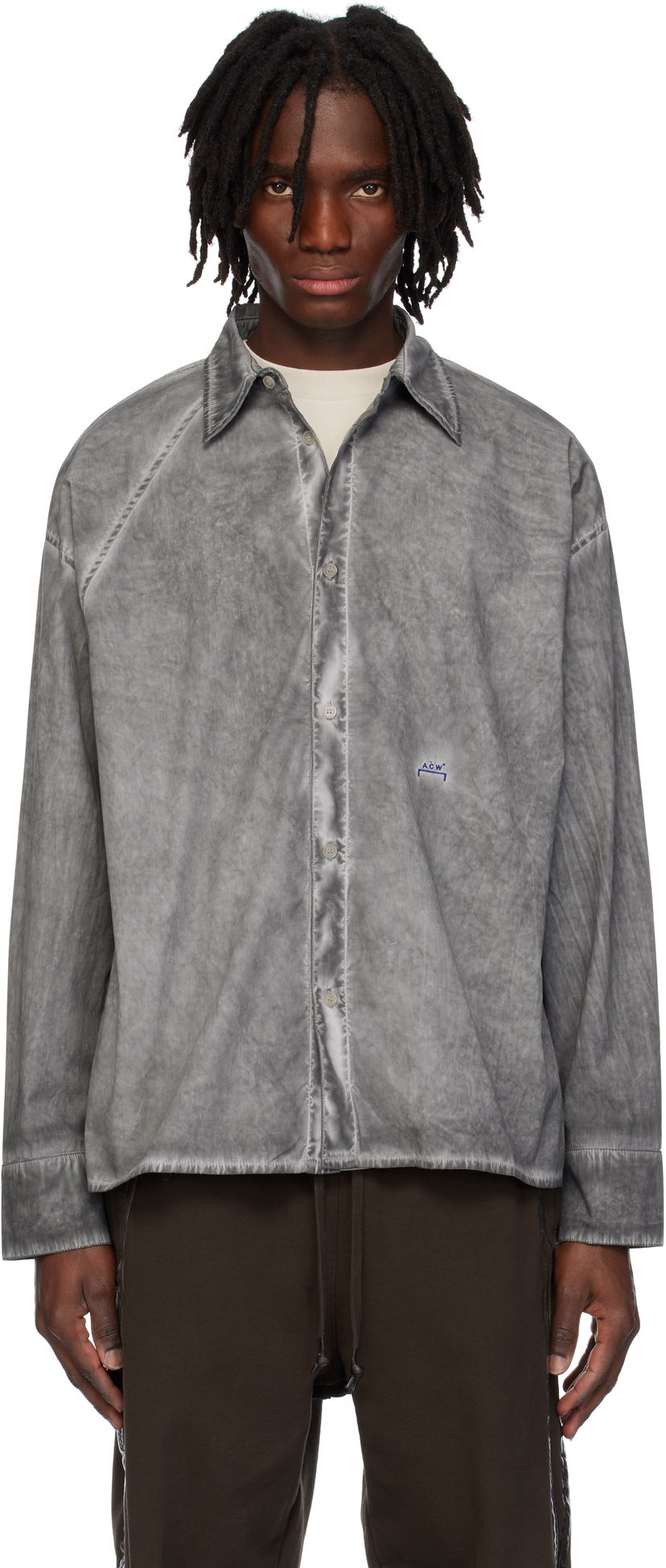 Košulja A-COLD-WALL* A-COLD-WALL* Dissect Long Sleeve Shirt Siva | ACWMSH159