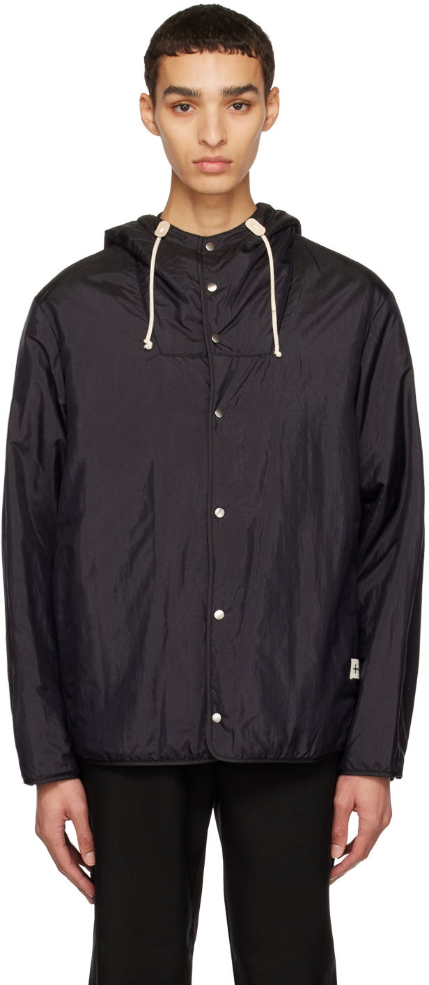 Vjetrovka Jil Sander Jil Sander Drawstring Hooded Jacket Crna | J47BN0014_J70003