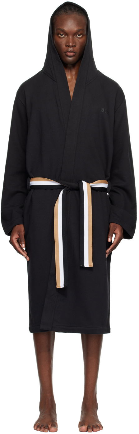 Odjeća BOSS Black Hooded Robe Crna | 50503142