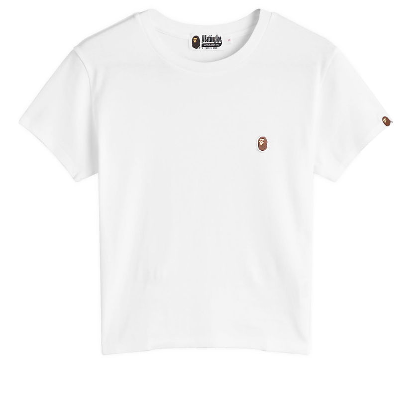 Crop top BAPE One Point Cropped T-Shirt Bijela | 001CSK802003L-WHT