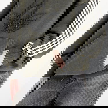 Dukserice adidas Originals adidas x Avavav Shoulderless Hoodie Siva | JP4849, 2