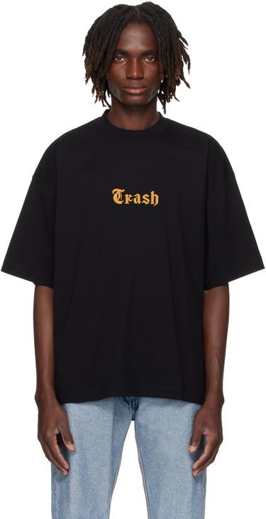 Majica kratkih rukava VETEMENTS VETEMENTS 'Trash' Embroidered T-Shirt Crna | UH76TR540B, 0