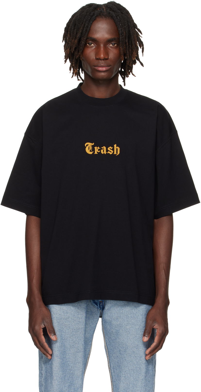 Majica kratkih rukava VETEMENTS VETEMENTS 'Trash' Embroidered T-Shirt Crna | UH76TR540B