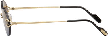 Sunčane naočale Cartier C de Cartier Rimless Oval Gradient Sunglasses Plava | CT0551S-002, 2