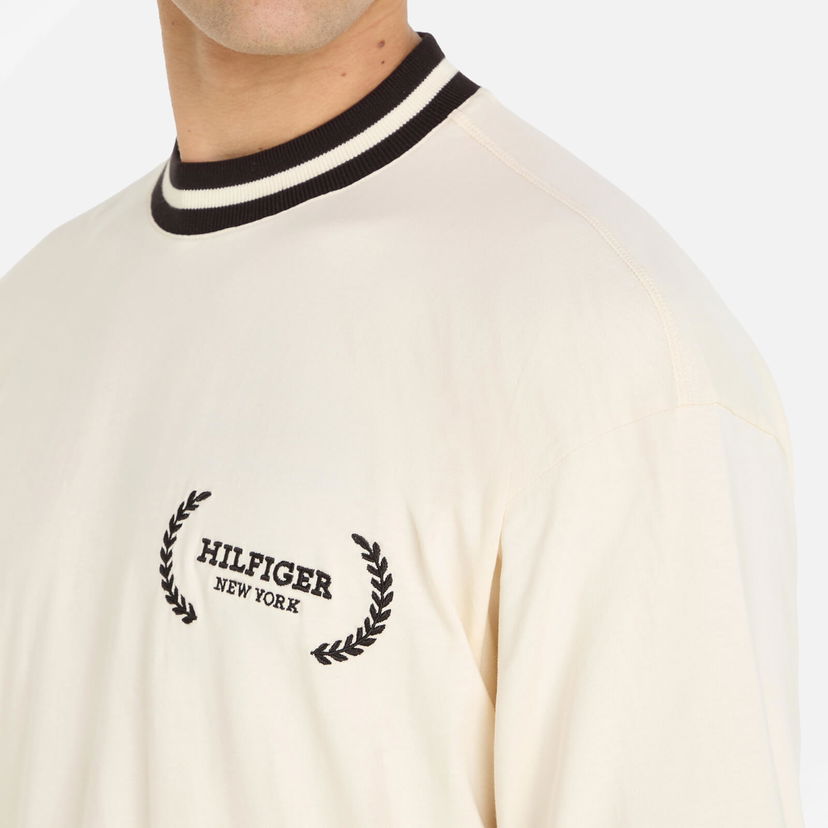 Majica kratkih rukava Tommy Hilfiger Lauren Tipped Cotton Logo Bež | MW0MW33681AEF
