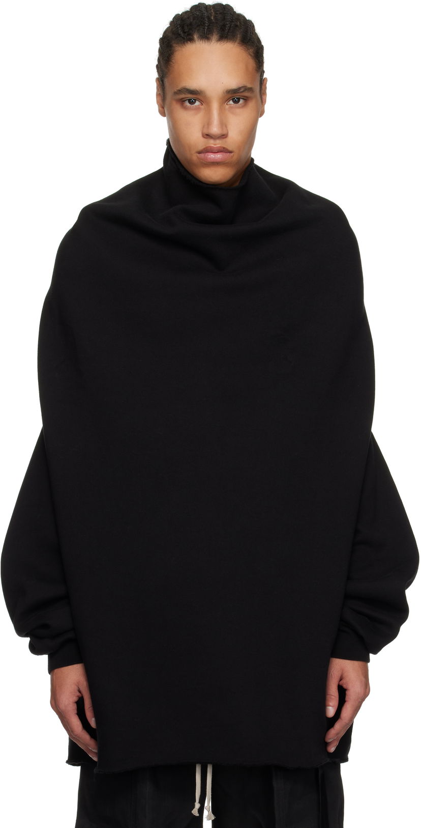 Džemper Rick Owens Rick Owens DRKSHDW Hollywood Shroud Turtleneck Crna | DU01E3273 F