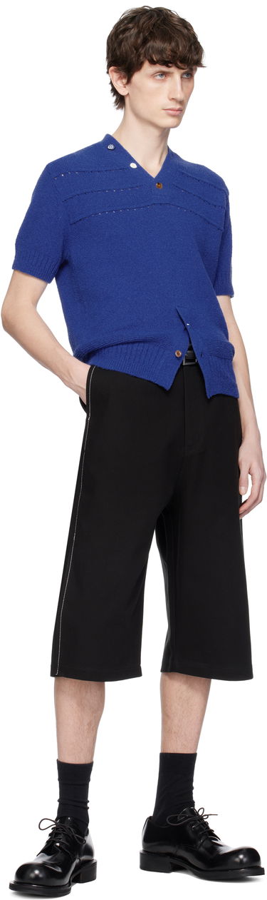 Džemper ADER ERROR ADER error Knitted V-Neck Sweater Plava | BO01SSKT0502BL, 4