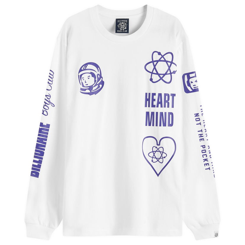 Majica kratkih rukava BILLIONAIRE BOYS CLUB Multi Print Long Sleeve T-Shirt Bijela | B24456-WHT