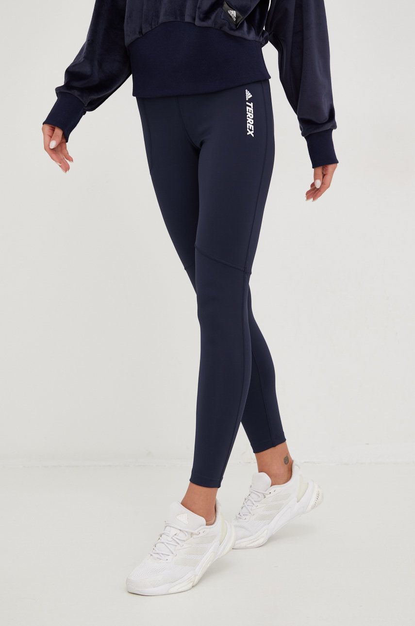 Tajice adidas Performance TERREX Leggings Tamnoplava | GU8937, 0