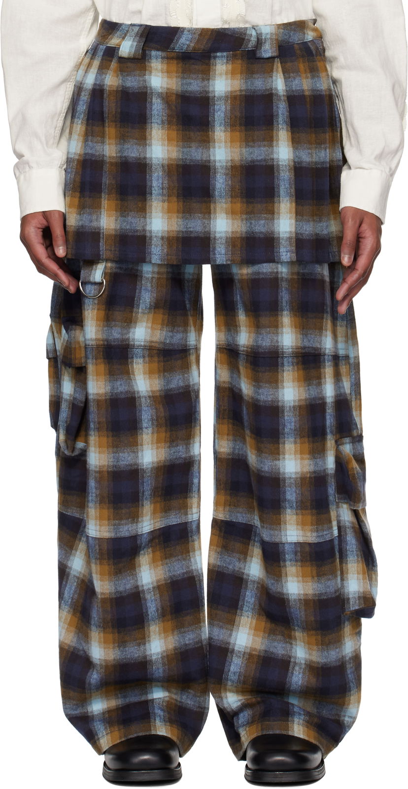 Cargo hlače Collina Strada Collina Strada Plaid Cargo Pants Višebojno | XX6024