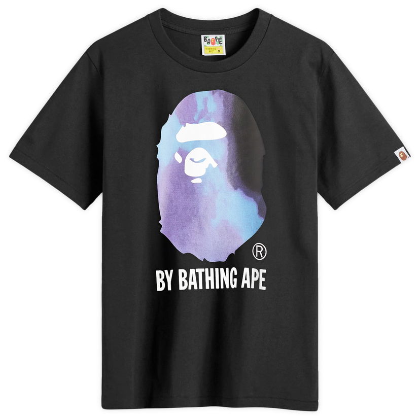 Majica kratkih rukava BAPE Tie Dye Logo Graphic T-Shirt Black Crna | 001TEK801033M-BK2