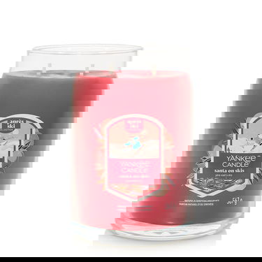Svijeće Yankee Candle Signature Large Jar 2 Wicks Santa On Skis Après Ski Collection Crvena | 43493, 1