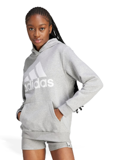 Dukserice adidas Performance Sportswear Essentials Logo Boyfriend Fleece Hoodie Siva | IM0215