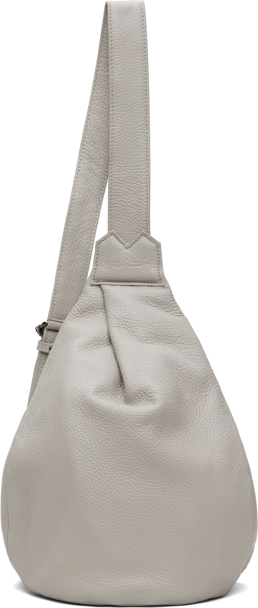 Torba za rame Yohji Yamamoto YOHJI YAMAMOTO Tuck Sling Small Bag Siva | DP-I92-718