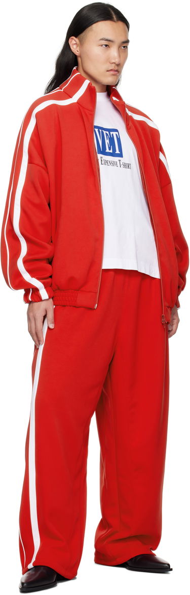 Trenerka VETEMENTS Vetements Oval Logo Gym Track Jacket Crvena | UA66JA360R, 3