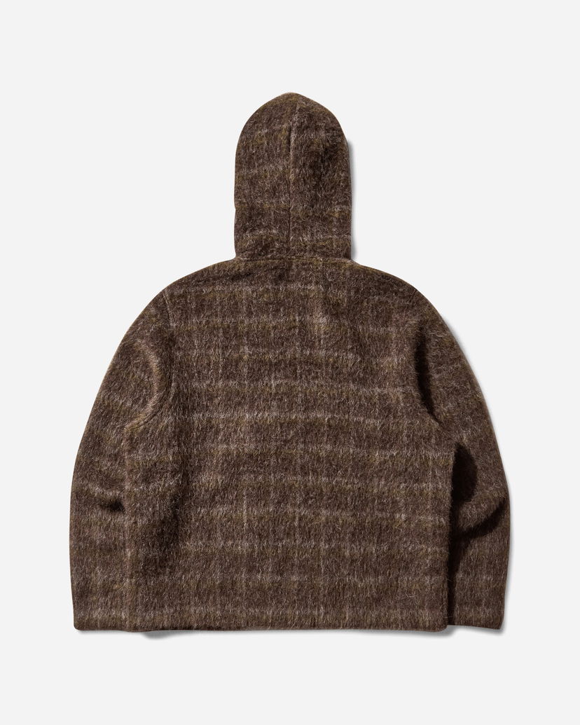 Dukserice OUR LEGACY Full Zip Hoodie Dorf Check Smeđa | W4256FD 001