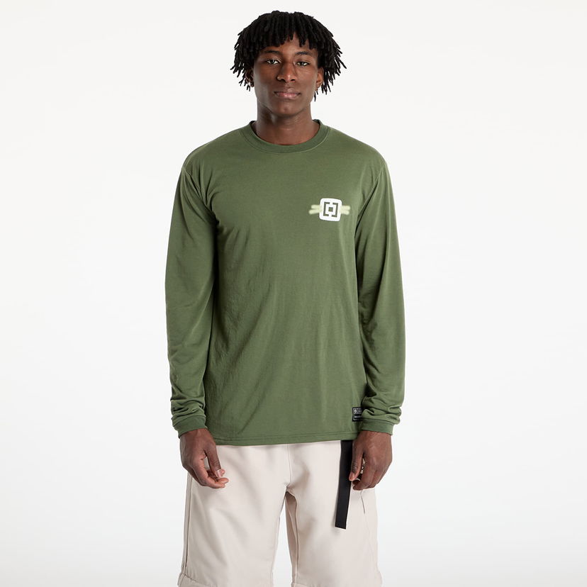 Majica kratkih rukava Horsefeathers Horsefeathers Fury Long Sleeve Bike Jersey Zelena | SM1273N