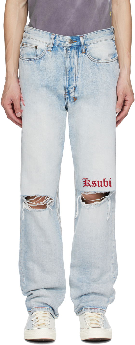 Jeans Ksubi Anti K Jeans Plava | MPF23DJ003