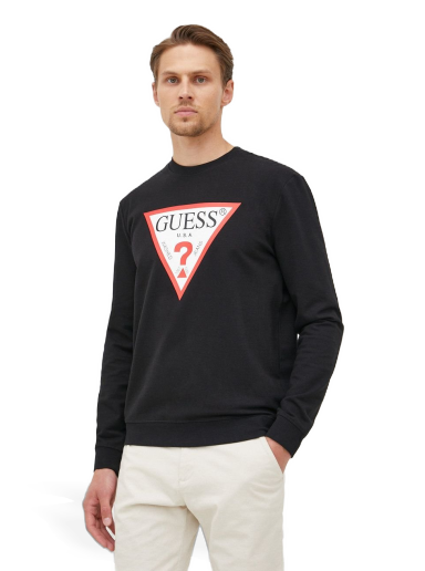 Dukserice GUESS Audley Crewneck Crna | M2YQ37.K6ZS1