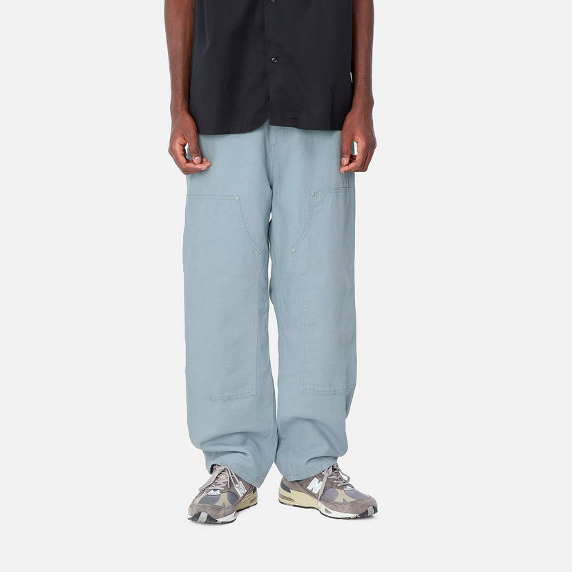 Cargo hlače Carhartt WIP Double Knee Relaxed Fit Work Pants Plava | I033580_9