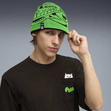 Kapica Puma PUMA x RIPNDIP Knitted Beanie with Graphic Print Crna | 026596_01, 2