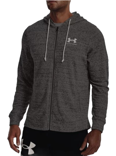 Dukserice Under Armour Rival Terry Full-Zip Hoodie Siva | 1370409-012