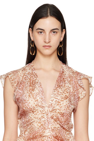Naušnice ISABEL MARANT Isabel Marant Long Twisted Earrings Metalik | BL0182FA-C1B19B, 2
