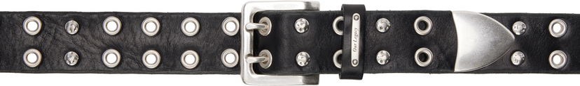Pojasevi OUR LEGACY Our Legacy Studded Double Tongue Belt Crna | A2258DFL