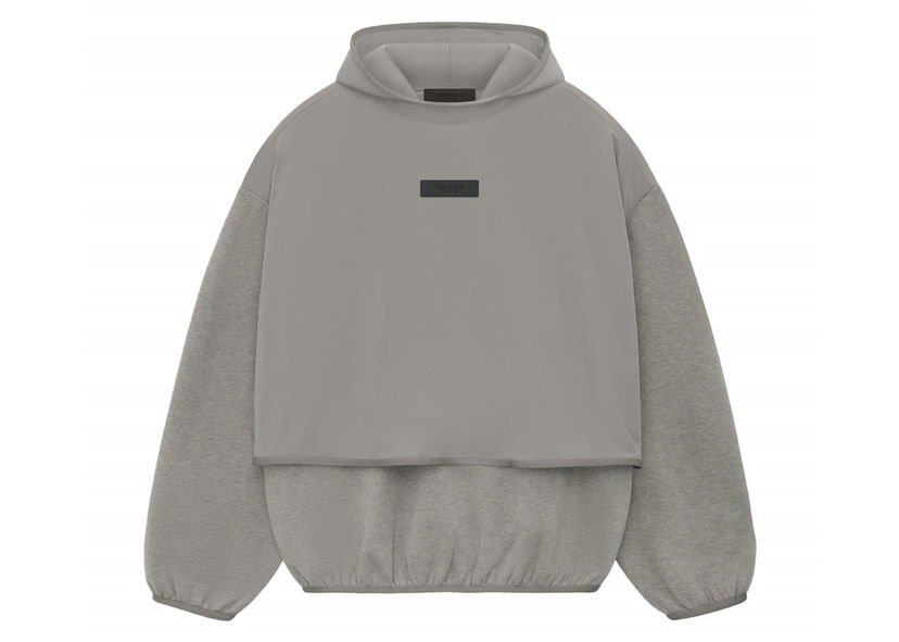 Dukserice Fear of God Core Collection Nylon Fleece Hooded Sweatshirt Dust/Heather Grey Siva | 202SU244321F
