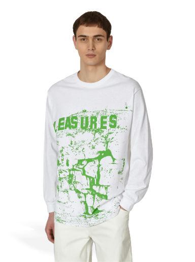 Majica kratkih rukava Pleasures THC Longsleeve T-Shirt Bijela | P23SP054 WHITE