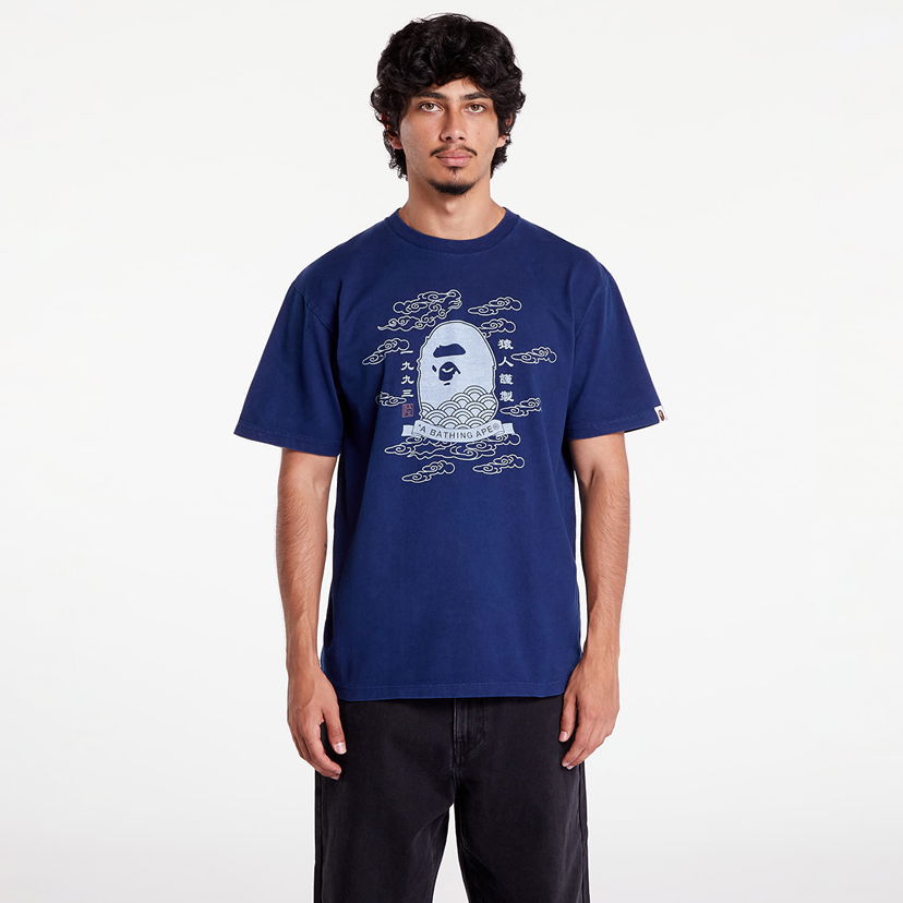 Majica kratkih rukava BAPE A BATHING APE 31St Anniversary Japan Ape Head Tee Indigo Tamnoplava | 001CSK201023F ING