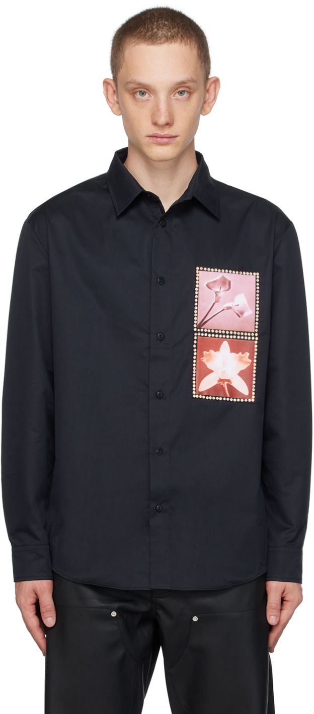 Košulja MISBHV Floral Print Shirt Crna | 231M179