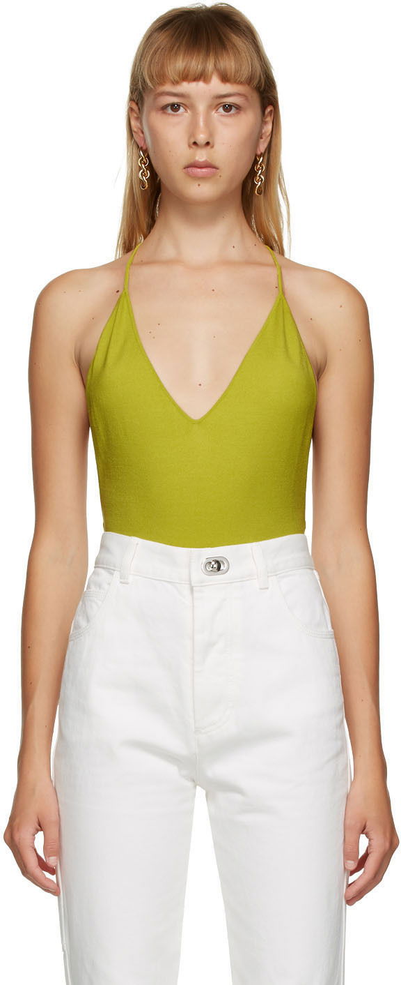 Body Bottega Veneta Green Cashmere Bodysuit Zelena | 638604 V07L0