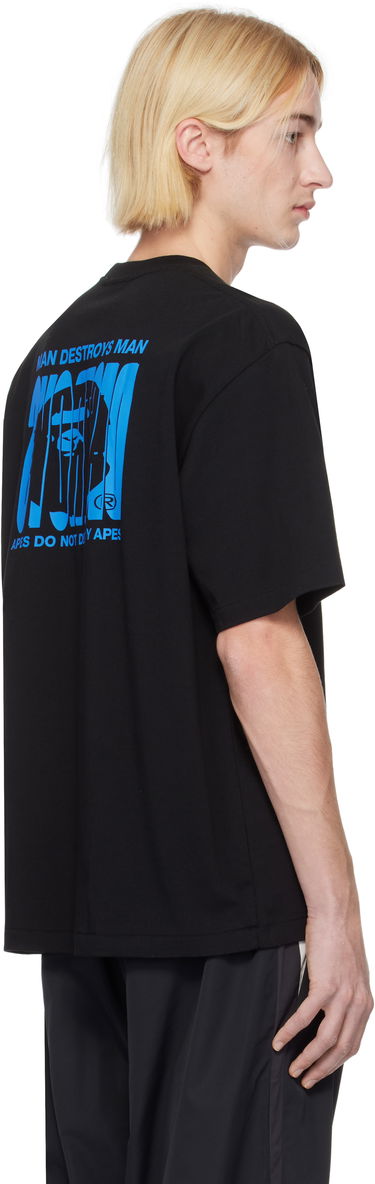 Majica kratkih rukava BAPE Relaxed Fit Logo T-shirt Crna | 001TEK801319M, 2