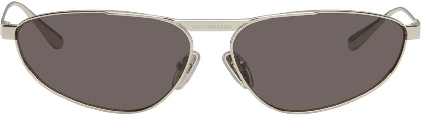 Sunčane naočale Balenciaga Balenciaga Tag 3.0 Oval Metal Sunglasses Metalik | BB0417S-002