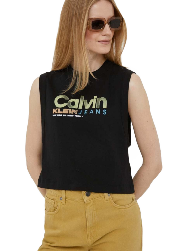 Majica bez rukava CALVIN KLEIN Jeans Logo Tank Top Crna | J20J221359