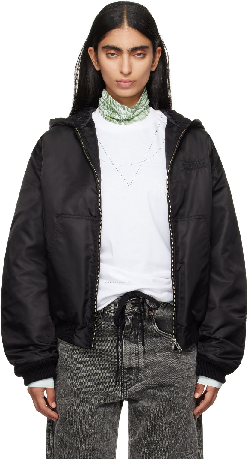 Bomber jakna Maison Margiela MM6 Maison Margiela Sport Bomber Jacket Crna | S62AN0128 S53984