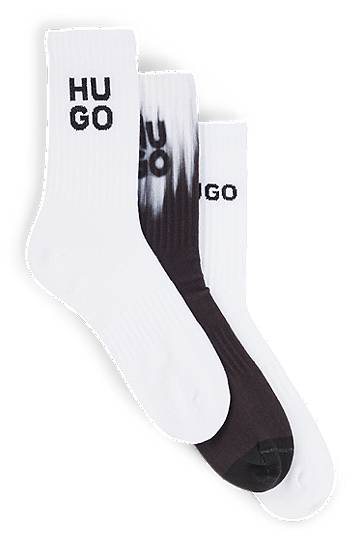 Čarape BOSS HUGO Three-Pack Short Socks with Logo Crna | 50531488, 0