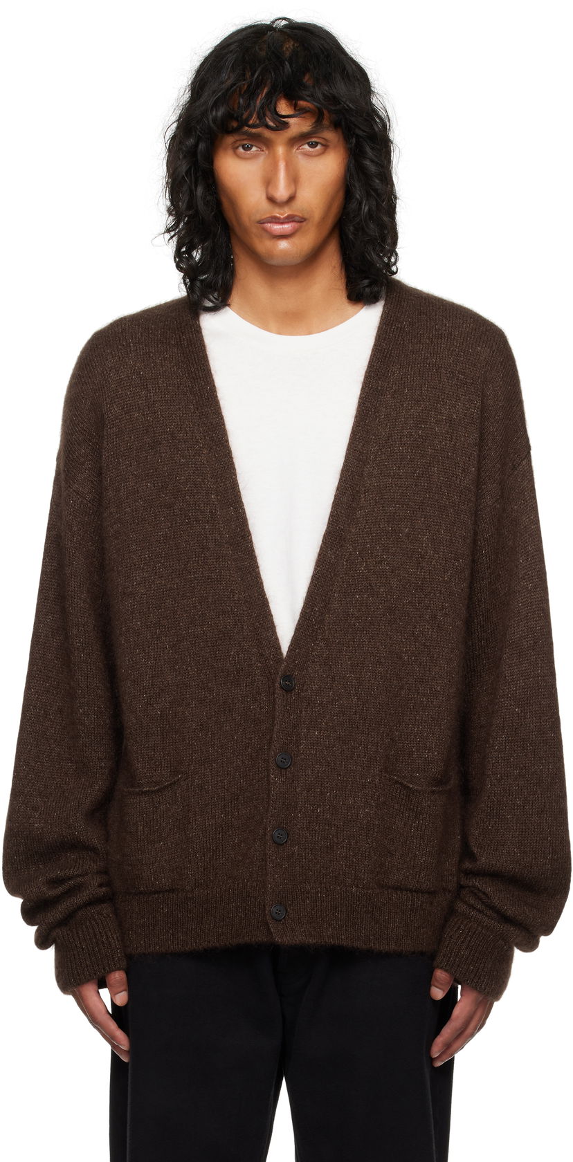 Džemper The Row Howser Knit Cardigan Smeđa | 516-Y872