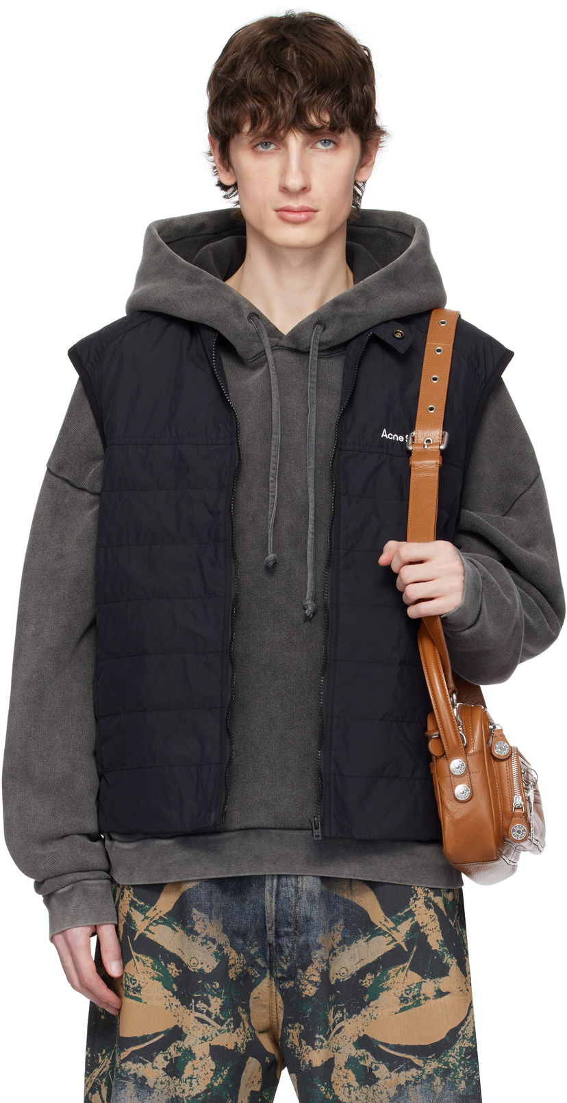 Prsluk Acne Studios Acne Studios Quilted Down Vest Crna | B90804-