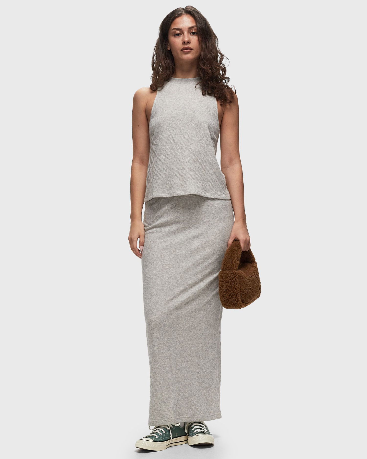 Majica bez rukava American Vintage RUZY Sleeveless Top Siva | RUZ01AE24-GRIS-CLAIR-CHINE, 1